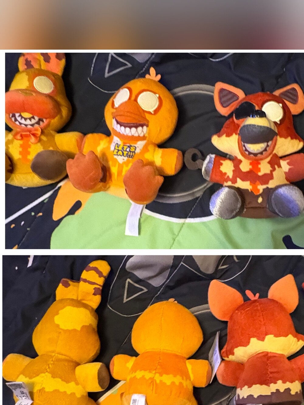 Funko Orange and Yellow FNAF Plush Set Of 4 - Chica, Bonnie And 2 Foxys